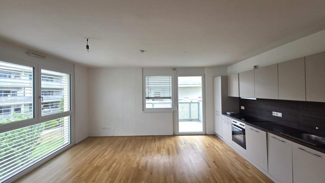 Neubauwohnung mit großem West-Balkon und Deckenkühlung + 3.OG