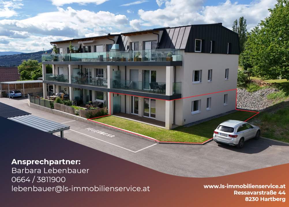 Erstbezug: Wohnung im Erdgeschoss mit Garten in St. Johann i.d. Haide zu verkaufen!