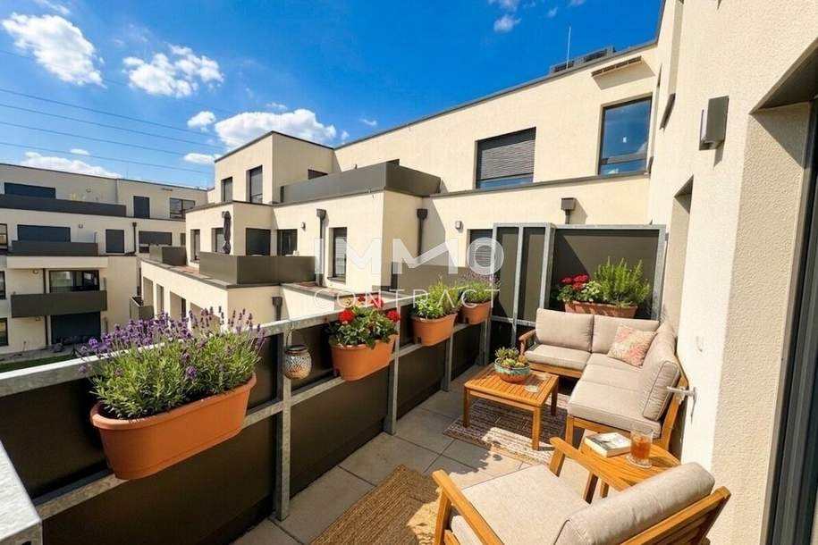 Provisionsfrei: 2-Zimmer-Terrassenwohnung – modernes Wohnen im Grünen, Wohnung-kauf, 247.500,€, 1220 Wien 22., Donaustadt