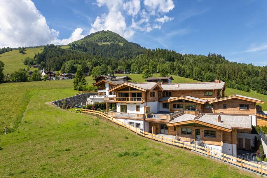 Neubau: Chalet "Fleck" an der Skiwiese in bester Panoramalage - Kirchberg in Tirol, Wohnung-kauf, 4.300.000,€, 6365 Kitzbühel