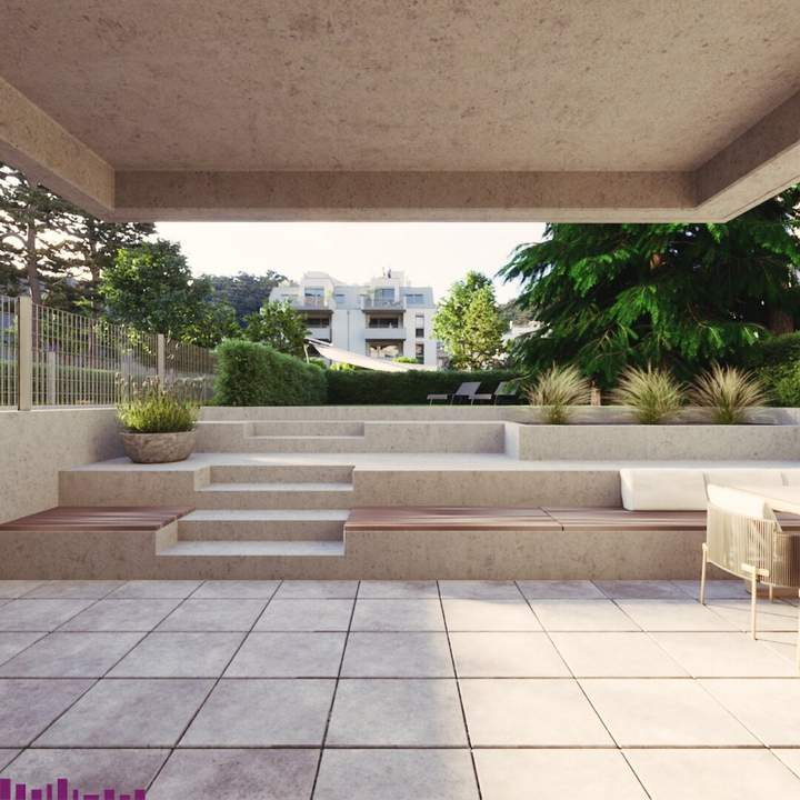 Abkühlen im hauseigenen Pool .... Ihre Traumwohnung mit Terrasse oder Garten und Fernblick Nähe Maurer Wald PROVISIONSFREI !!