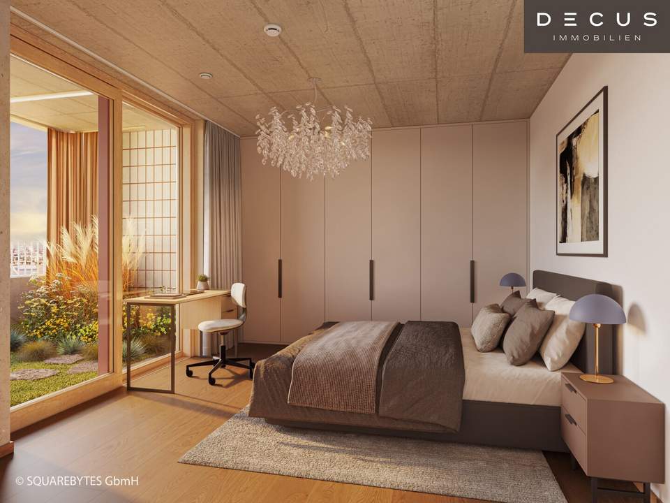 10. ETAGE | GROSSER BALKON MIT AUSBLICK | 2 ZIMMER| UNIKAT FÜR FREIGEISTER | EIGENNUTZER | BF 14B | VILLAGE IM DRITTEN | FERTIGSTELLUNG 2027