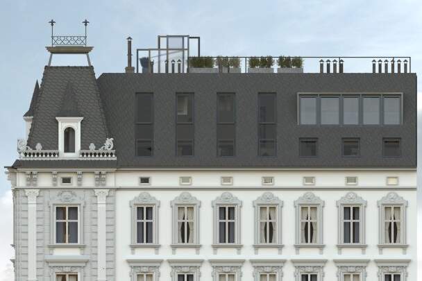 Top DG Wohnung mit Balkon - 2 großzügige Zimmer, alles auf einer Ebene! Luft-Wasserwärmepumpe, Klima und Photovoltaik!, Wohnung-kauf, 772.800,€, 1180 Wien 18., Währing