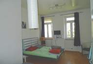 Helle, ruhig gelegene 1-Zimmer-Wohnung im Altbau und Grünblick in den Innenhof