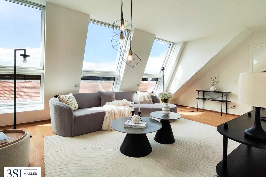 3-Zimmer Penthouse mit Weitblick Nähe Schloss-Schönbrunn, Wohnung-kauf, 799.000,€, 1120 Wien 12., Meidling