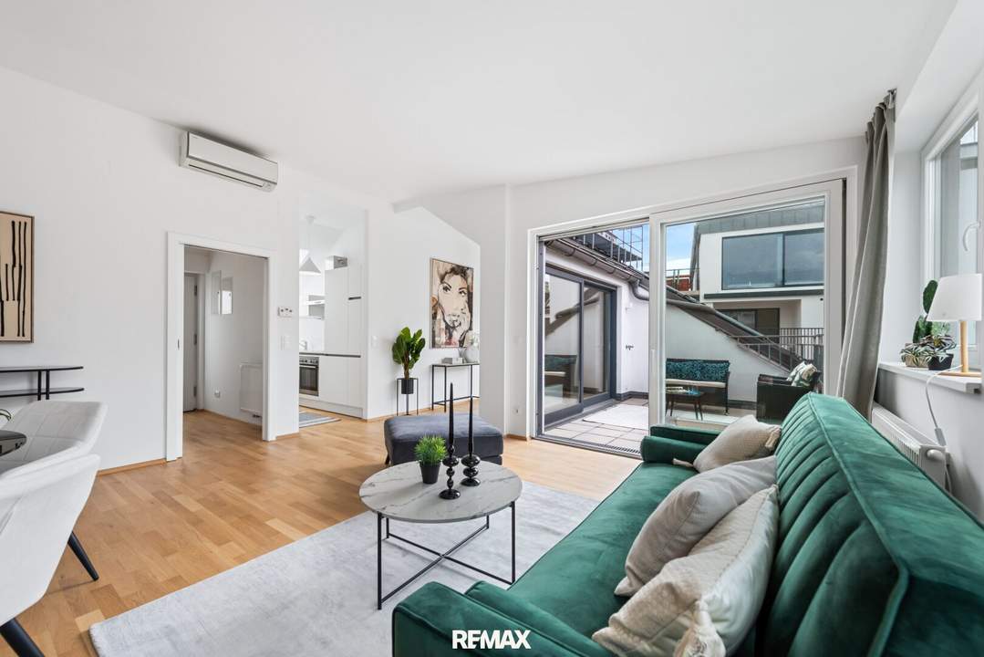 3,5 Zimmer DG-Wohnung mit Terrassen, in Bestlage des 9. Bezirk.