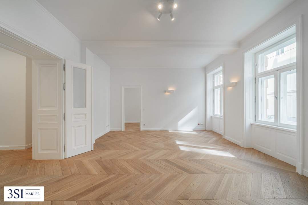 Altbau trifft Design – Traumhafte 3-Zimmer-Wohnung frisch saniert mit hofseitigem Balkon
