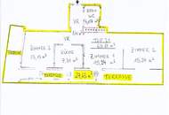 Neu sanierte 3 Zimmer DG-Eckwohnung + Traumterrasse mit ca. 28 m² - nähe Amalienbad