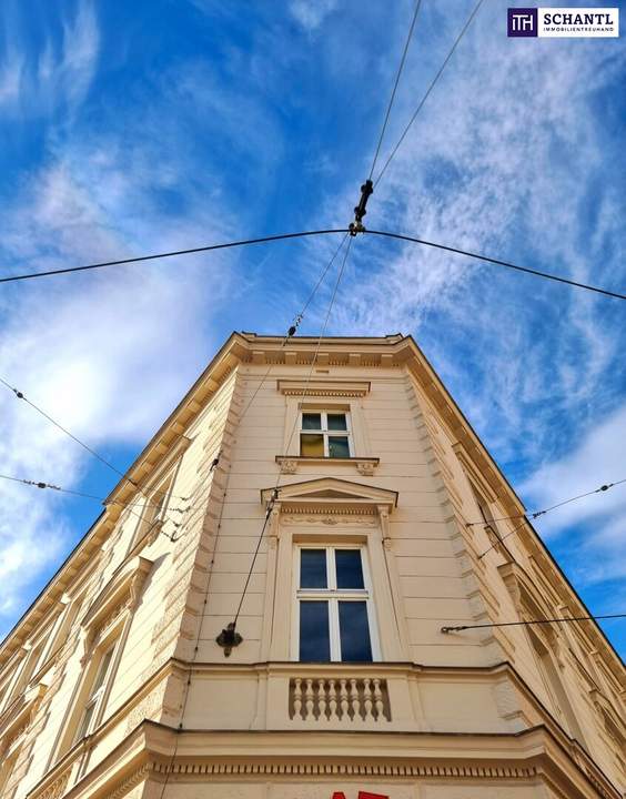 Stabiles Investment mit ca. 4,45% Rendite! Sehr bonitätsstarker Mieter + Traumhaftes Eck-Altbauhaus + Perfekte Infrastruktur und Anbindung mit Straßenbahn vor der Türe! Nutzen Sie diese Gelegenheit!