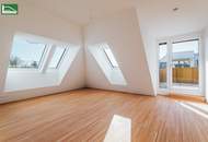 Erstbezug: Großzügige 2- Zimmer Dachgeschosswohnung nahe Kagraner Platz