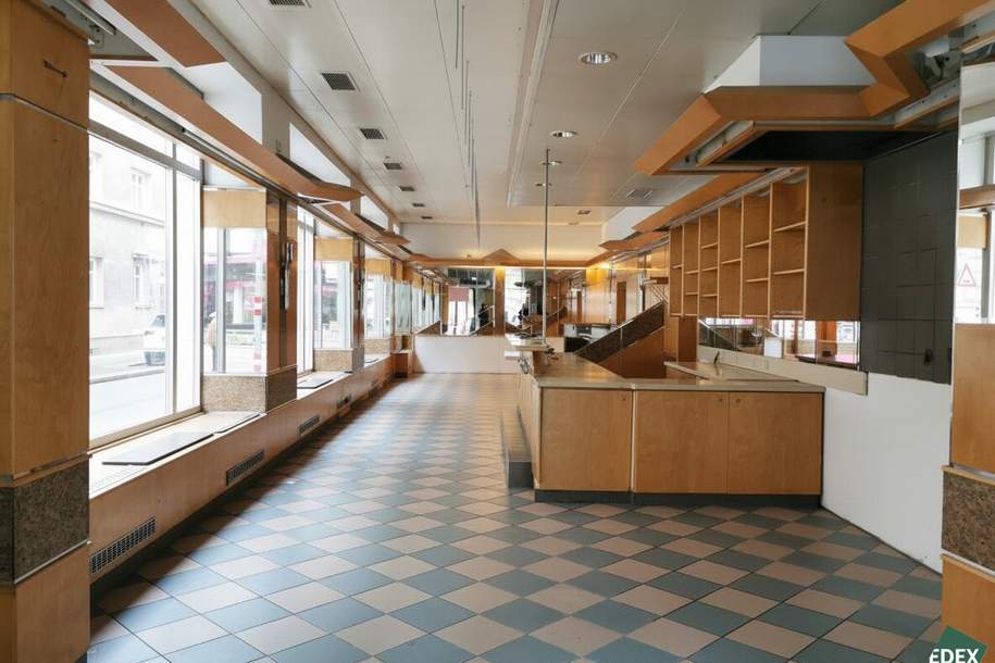 Geschäftslokal in Frequenzlage mit großer Auslage, Gewerbeobjekt-miete, 3.465,73,€, 1160 Wien 16., Ottakring