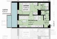 Stilvolle 2-Zi-Wohnung Erstbezug, Loggia, Terrasse, U-Bahn-Nähe, Tiefgarage, Provisionsfrei.