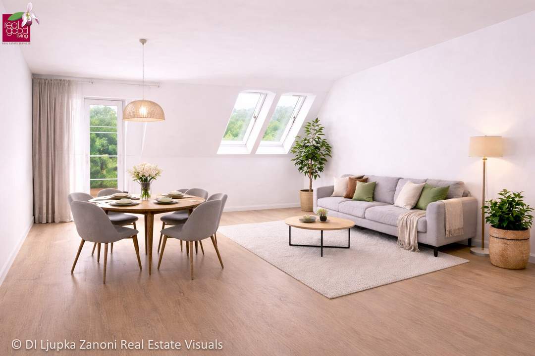 Attraktive 2-Zimmer-Neubauwohnung mit Balkon im 1. Dachgeschoss – ruhige Anlage mit 7 Einheiten