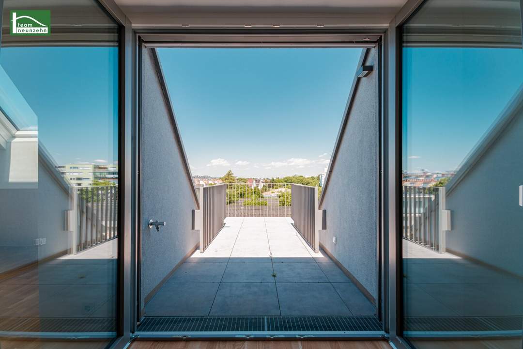 Gratuliere - Ihre Suche hat ein Ende _ traumhafte DG-Wohnung mit Terrasse und Küche im Erstbezugs-Neubau in Hofruhelage - inkl. Küche. - WOHNTRAUM