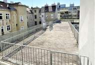 TERRASSENHIT, U3-Nähe, gepflegte 61 m2 Neubau mit 45 m2 Terrasse, 2 Zimmer, Einbauküche, Wannenbad, 3. Liftstock, Lorystraße