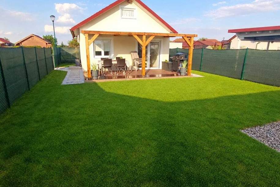 Gartenzeit in Tulln – Kleingartenhaus mit Terrasse und Pool auf Pachtgrund, Haus-kauf, 75.500,€, 3430 Tulln