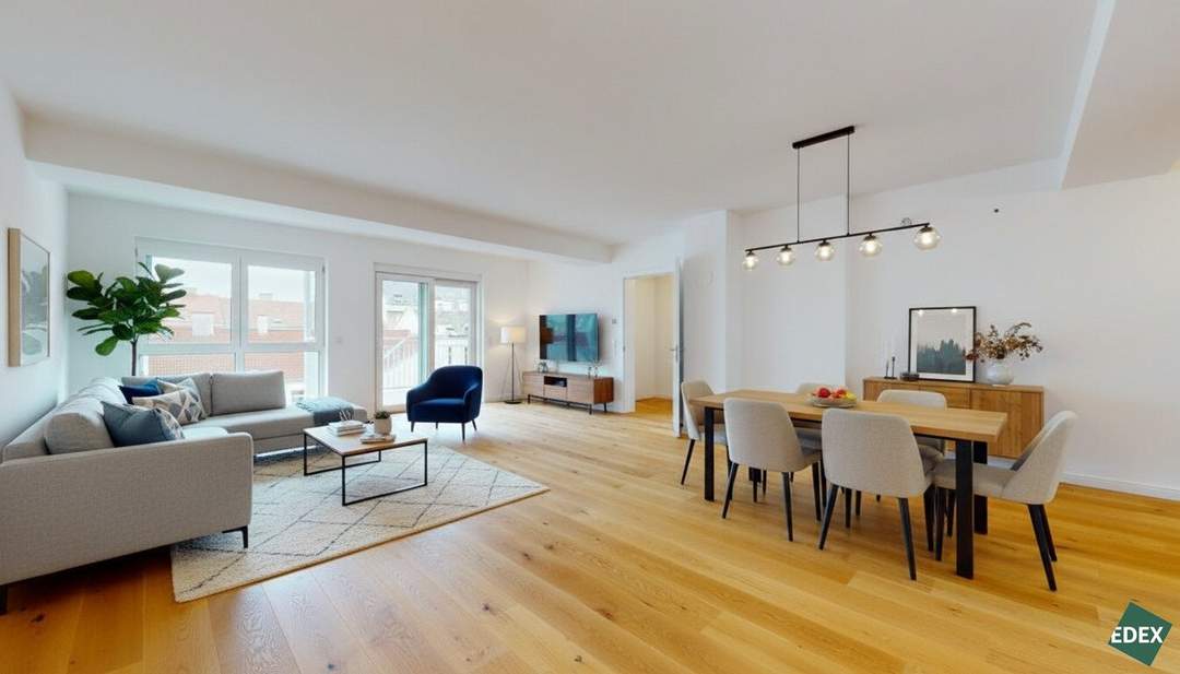 Am Kutschkermarkt | Wunderschöne 4-Zimmer-Altbauwohnung mit 17m² Terrasse