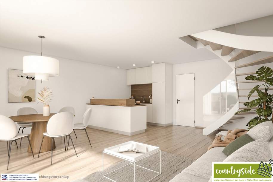 Pram bei Ried/I - Neue Doppelhaushälfte zum Top Preis – Bezugsfertig!, Haus-kauf, 340.000,€, 4922 Ried im Innkreis
