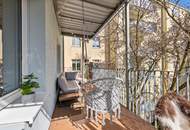 Zentrumslage! Altbaujuwel &amp; große Balkon-Oase in den Innenhof