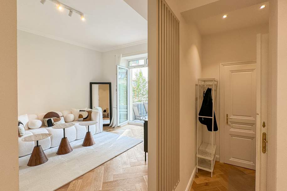 Charmant renovierte Altbauwohnung mit Terrasse und Garten in bester Lage, Wohnung-kauf, 499.000,€, 1090 Wien 9., Alsergrund