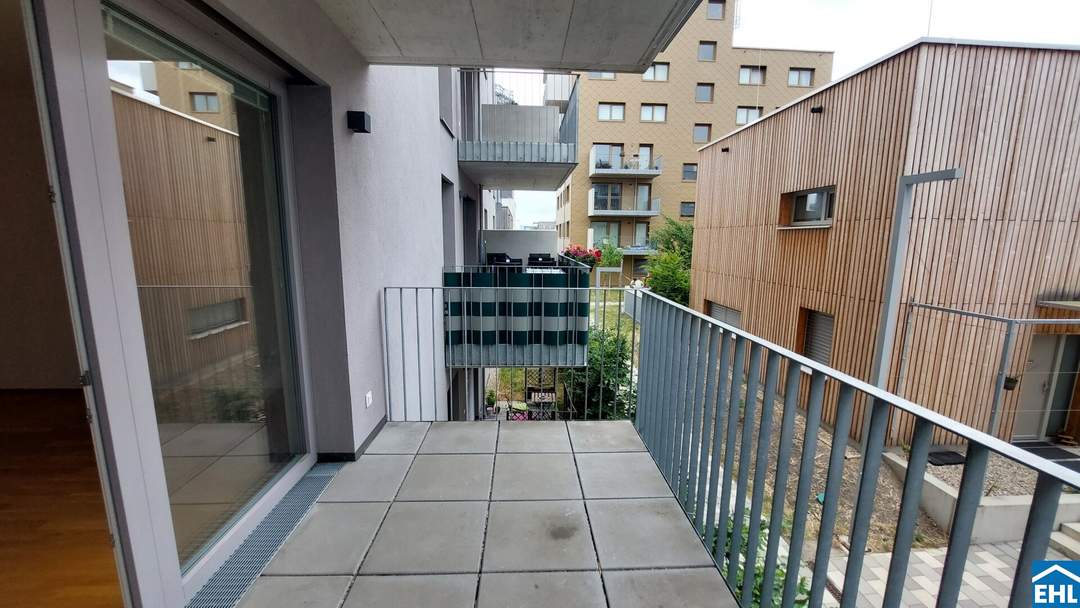 WOHNQUARTIER WILDGARTEN - Toll aufgeteilte 2-Zimmerwohnung mit Balkon direkt am Rosenhügel