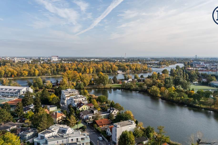 Sommer-Deal nahe UNO &amp; Alter Donau: DG-Wohnung mit 2 Terrassen &amp; Küche – nur für kurze Zeit!, Wohnung-kauf, 599.900,€, 1220 Wien 22., Donaustadt