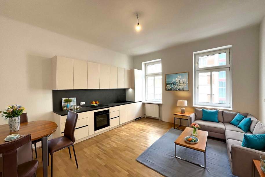1030! 2-Zimmer Altbauwohnung mit neuer Küche zum Kauf nahe U3/Schlachthausgasse!, Wohnung-kauf, 329.000,€, 1030 Wien 3., Landstraße