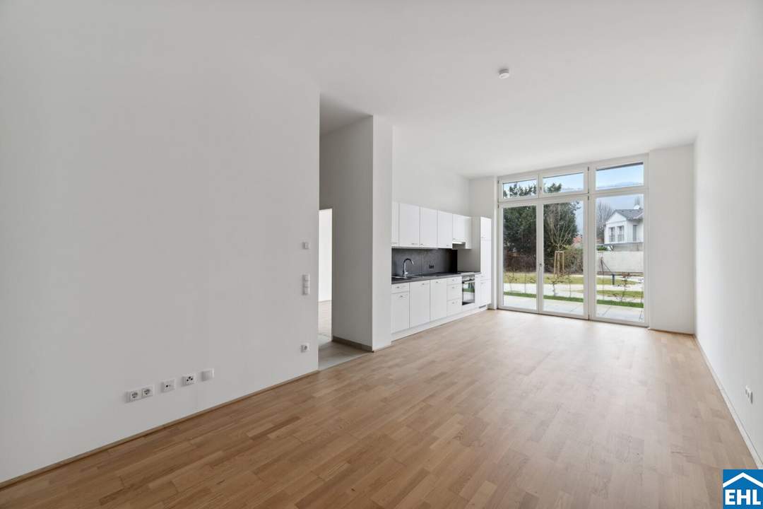 Pure Lebensqualität: moderne 2-Zimmer-Wohnung mit Garten!