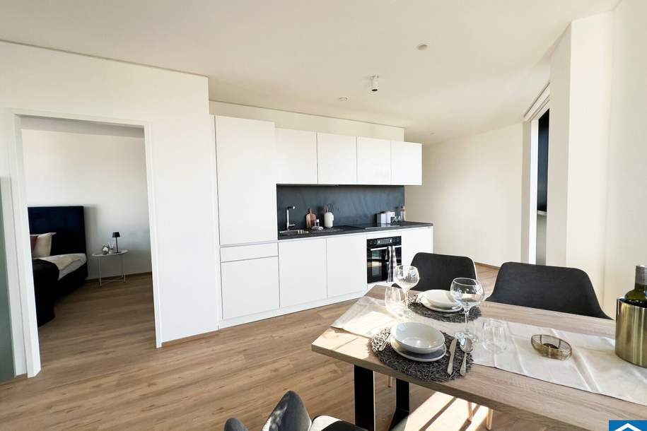 Lichtdurchflutete 3-Zimmer-Wohnung mit Loggia und Ausblick im 7.OG – Ihr Zuhause im High Five Tower ab 01. Juni 2025!, Wohnung-miete, 1.080,00,€, 4020 Linz(Stadt)