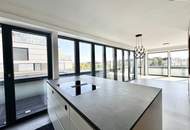 Luxus-Penthouse in der Besten Lage von Wien mit Dachterrasse &amp; Panorama-Terrasse von ca. 110 m² | Beste Aussicht &amp; direkt am Wasser ++ Panoramafenster ++ City View ++