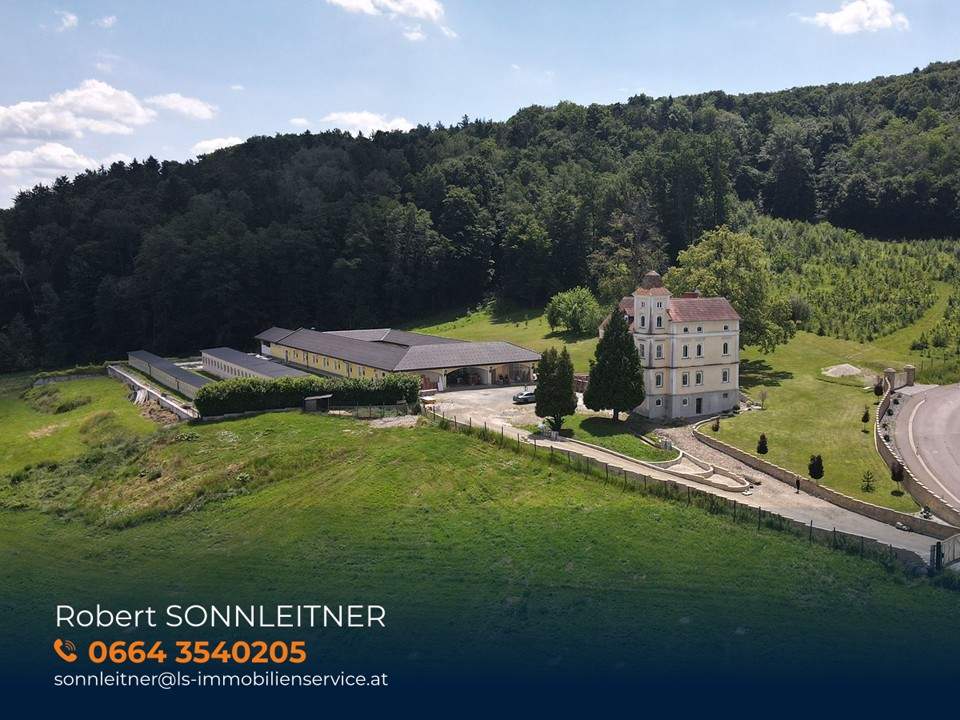 Schlossanwesen mit über 10 ha Grund, mit bestehenden Stallungen, Gehegeflächen und Infrastruktur für Tierhaltung- ideal für Käufer mit Platzbedarf, Tiere und Naturbezug!