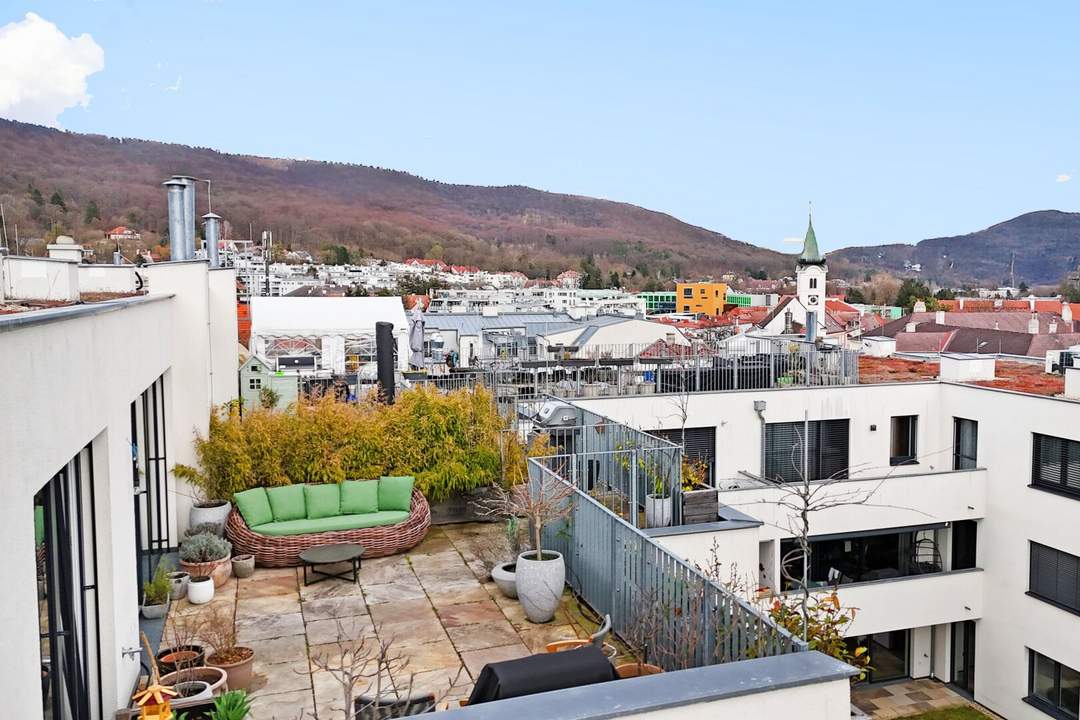 Schönste Dachterrassenwohnung von Purkersdorf - exquisite 4-Zimmer Maisonette im Zentrum