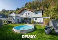 GARSTEN | Einfamilienhaus mit 2 Wohneinheiten, Garten, Terrasse & Doppelgarage in sonniger Ruhelage!