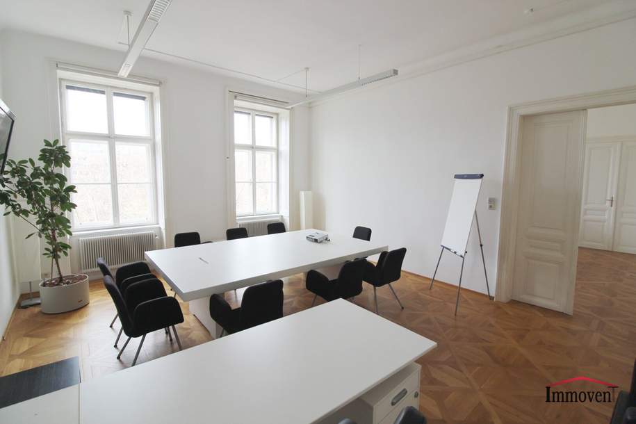 BOTSCHAFTSVIERTEL - große Bürofläche möbliert!, Gewerbeobjekt-miete, 2.340,00,€, 1040 Wien 4., Wieden