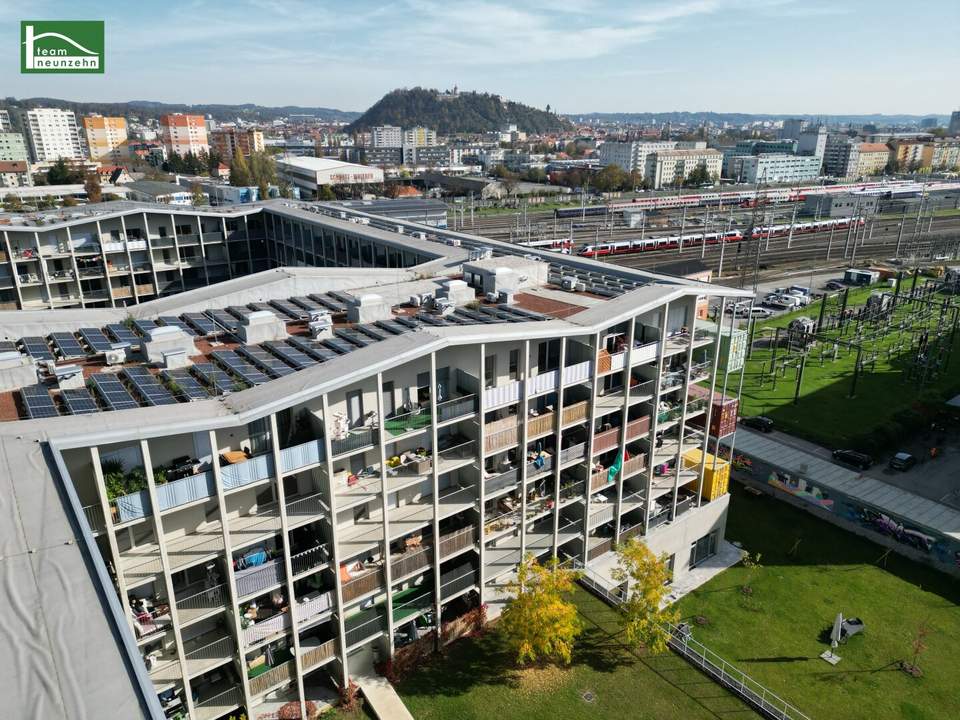 Innovation trifft Wohnkomfort - Gut geschnittene 2-Zimmer-Wohnung mit Balkon in der Smart City Graz!