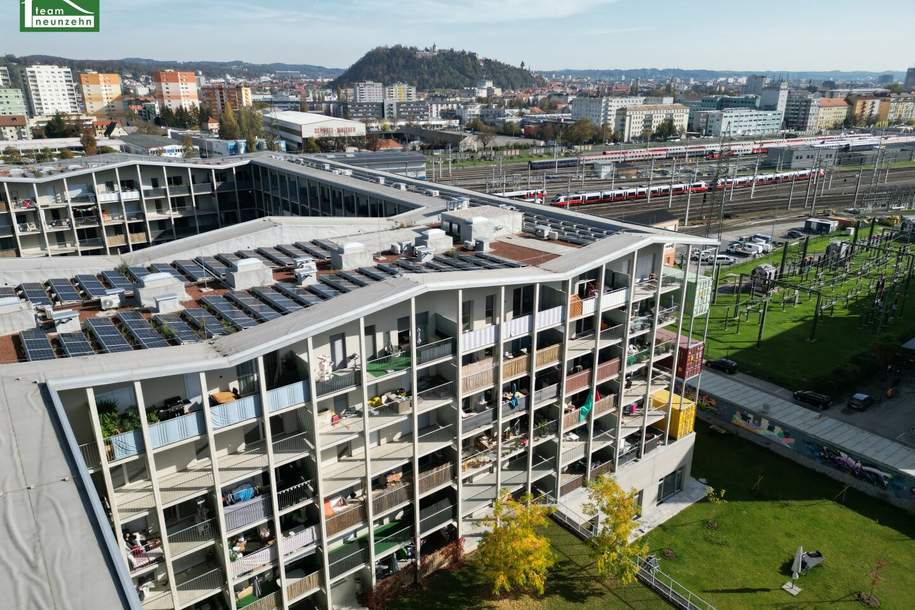 Innovation trifft Wohnkomfort - Gut geschnittene 2-Zimmer-Wohnung mit Balkon in der Smart City Graz!, Wohnung-miete, 539,00,€, 8020 Graz(Stadt)