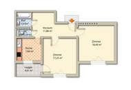 Helle 2-Zimmer Wohnung - 64m² mit Loggia in Wien 1200