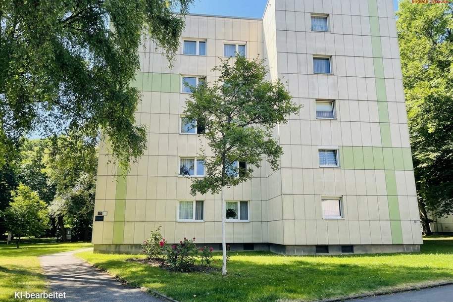 Einzigartige Wohnatmosphäre in grüner und dennoch zentraler Lage! Attraktive 2-Raum-Wohnung mit Balkon!, Wohnung-miete, 864,72,€, 4020 Linz(Stadt)