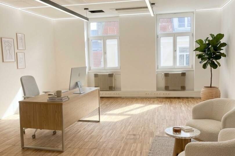 NEU | ERSTBEZUG | REPRÄSENTATIVE BÜROFLÄCHE "MANDELBLÜTE" IN BADEN, Gewerbeobjekt-miete, 3.129,20,€, 2500 Baden