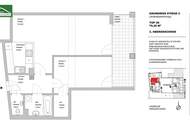 Wohnen beim Sonnwendviertel: 2-Zimmer Wohnung inkl. Einbauküche und Loggia!