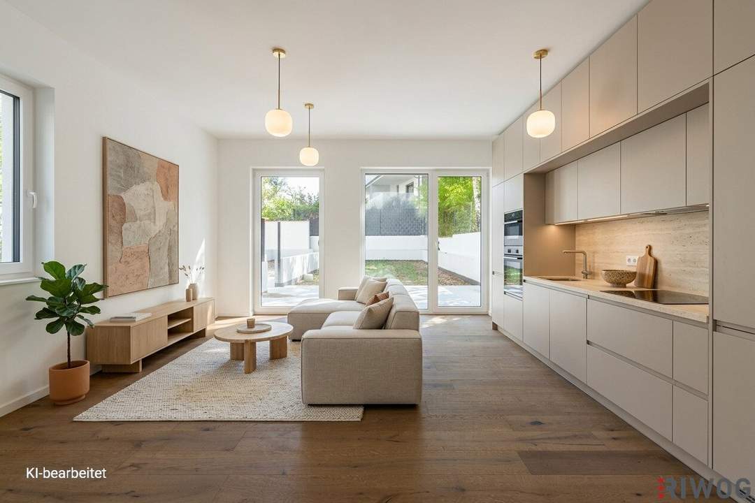 Südseitiger Eigengarten | Erstbezug | 2 Zimmer-Gartenwohnung | ruhiger Innenhof | Luftwärmepumpe | optionaler Tiefgaragenplatz