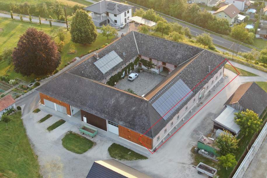 Großzügige Flächen eines Wirtschaftstrakts mit guter Verkehrsanbindung, Gewerbeobjekt-miete, 1.560,00,€, 4470 Linz-Land