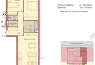 3-Zimmer-Wohnung mit Innenhofbalkon Nähe Bacherpark