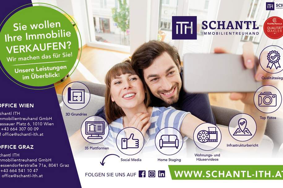 Eine herrliche Etagenwohnung im letzten Stockwerk - garantierte Projektübergabe SOMMER 2027 & PROVISIONSFREI!, Wohnung-kauf, 455.000,€, 8041 Graz(Stadt)