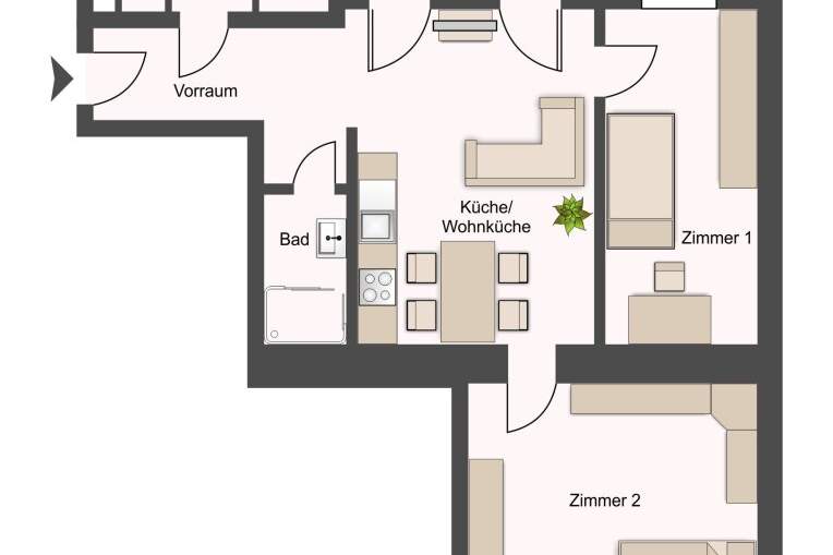 Balkonwohnung - perfekt für WGs und Kleinfamilien nahe der City, Wohnung-kauf, 497.500,€, 1070 Wien 7., Neubau