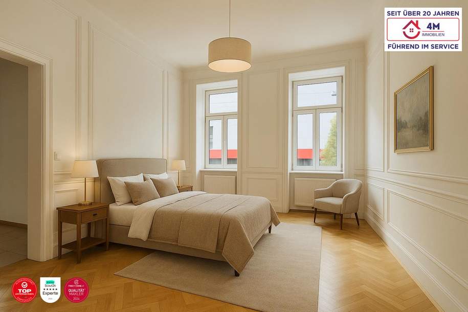 Kernsaniert &amp; sonnig - Gründerzeitcharme in der Nähe des Wilhelminenbergs, Wohnung-kauf, 249.000,€, 1160 Wien 16., Ottakring