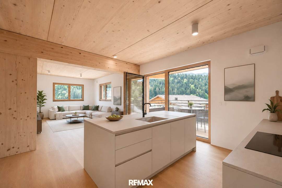 "Modern &amp; nachhaltig Wohnen" - 4-Zimmer-Wohnung im Lärchenhof in Goldegg-Weng