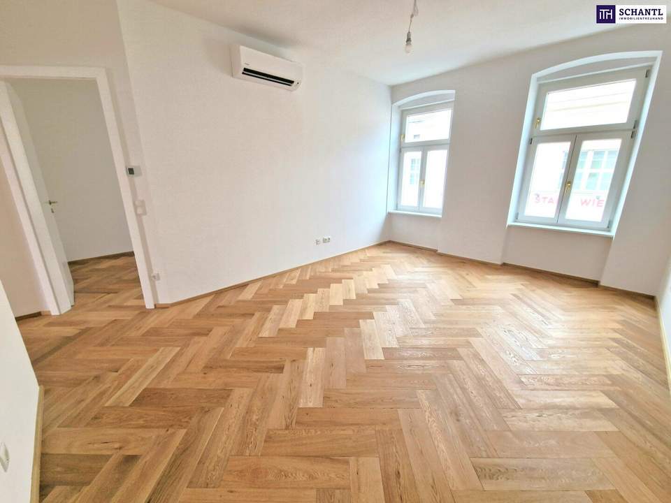 ***Altbau trifft Dachgarten – Stilvolle 3-Zimmer-Wohnung mit großer Terrasse – hochwertiger Sanierung + Klimaanlage &amp; Luftwärmepumpe***