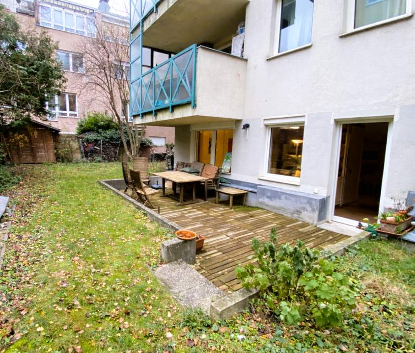 3 Zimmer-Gartenwohnung mit 185 m² Eigengarten am Fuße des Wilhelminenbergs