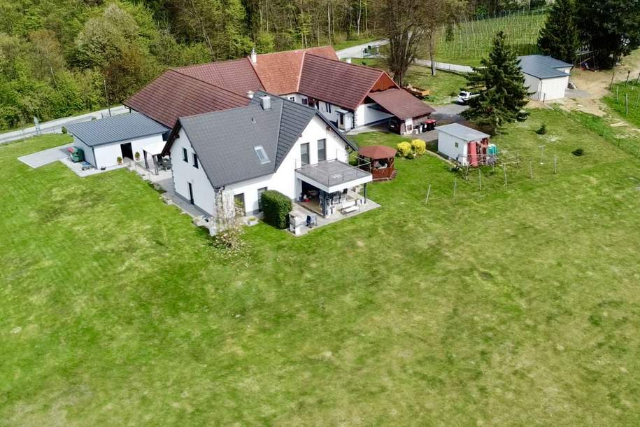 Exklusives Wohnensemble im sonnigen Südburgenland: Zwei Wohneinheiten auf über 3.500 m² Grund, Haus-kauf, 969.000,€, 8382 Jennersdorf